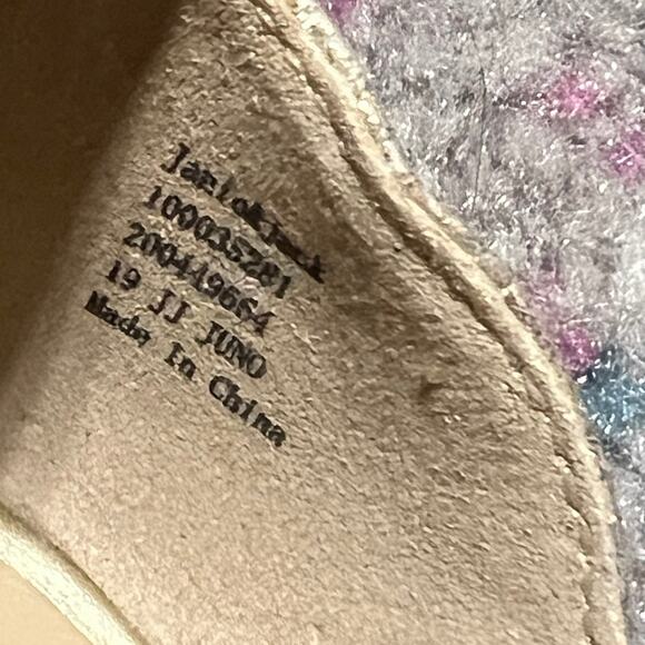 Janie and Jack Girls Gold Sparkle Flats size 11 - Picture 5 of 7